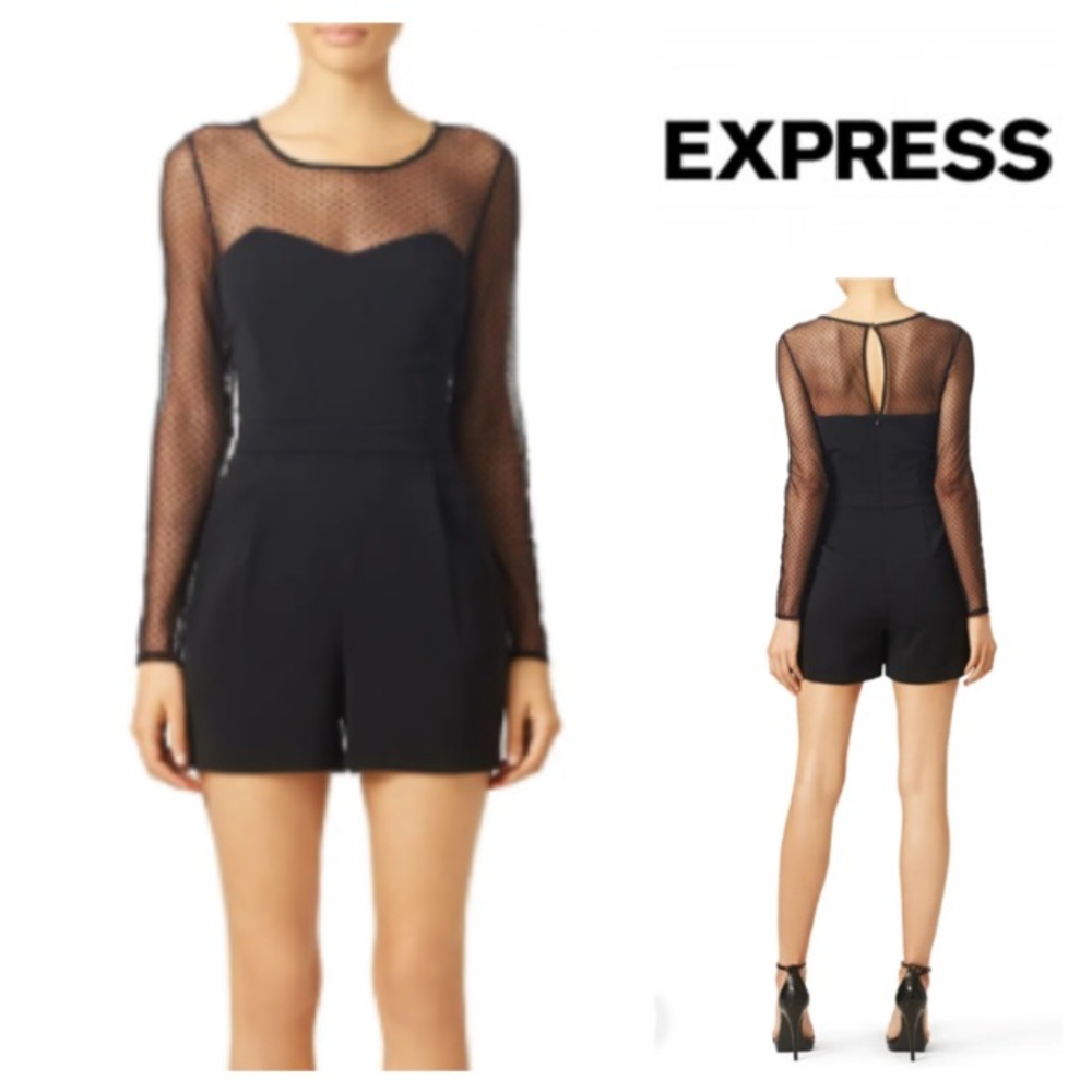 Express mesh romper in black (6)